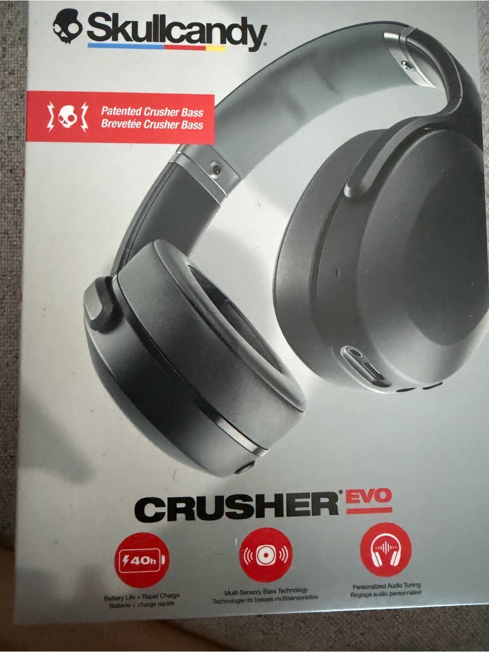 Skullcandy Crusher Evo Wireless Headphones - Black